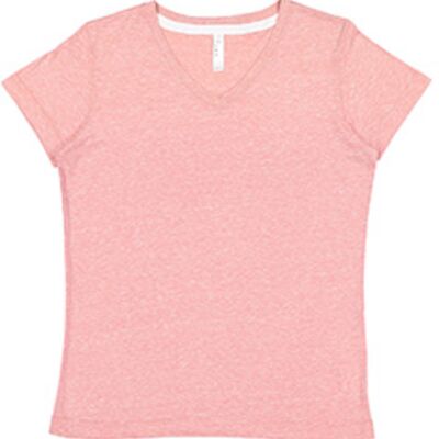 Ladies' V-Neck Harborside Melange Jersey T-Shirt Thumbnail