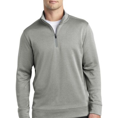 PosiCharge ® Sport Wick ® Heather Fleece 1/4 Zip Pullover Thumbnail