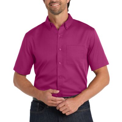 Short Sleeve SuperPro React Twill Shirt Thumbnail