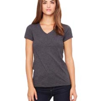 Ladies' Jersey Short-Sleeve V-Neck T-Shirt Thumbnail