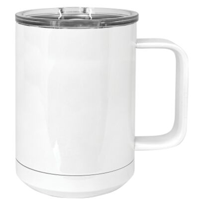 Polar Camel 15oz. White Vacuum Insulated Mug w/Slider Lid Thumbnail