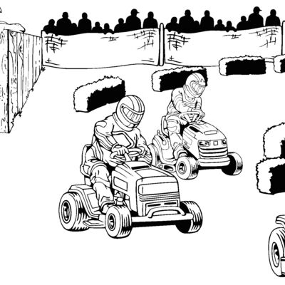 lawn mower race Thumbnail