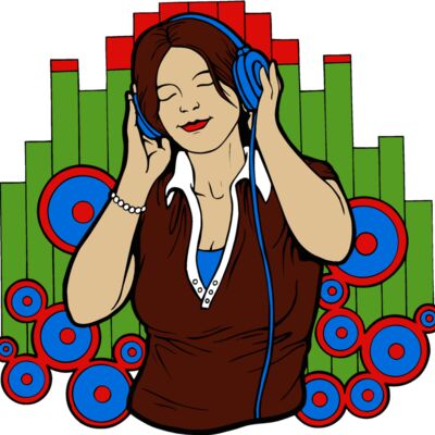 girl with headphones Thumbnail
