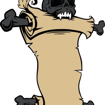 skull and scroll Thumbnail