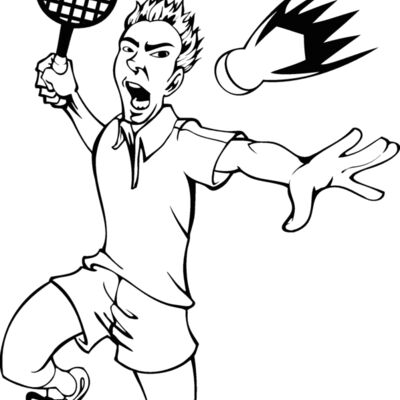 badminton 01bw Thumbnail