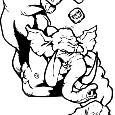 elephant holding ball Thumbnail