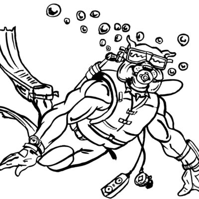 Bulldog Scuba diver Thumbnail